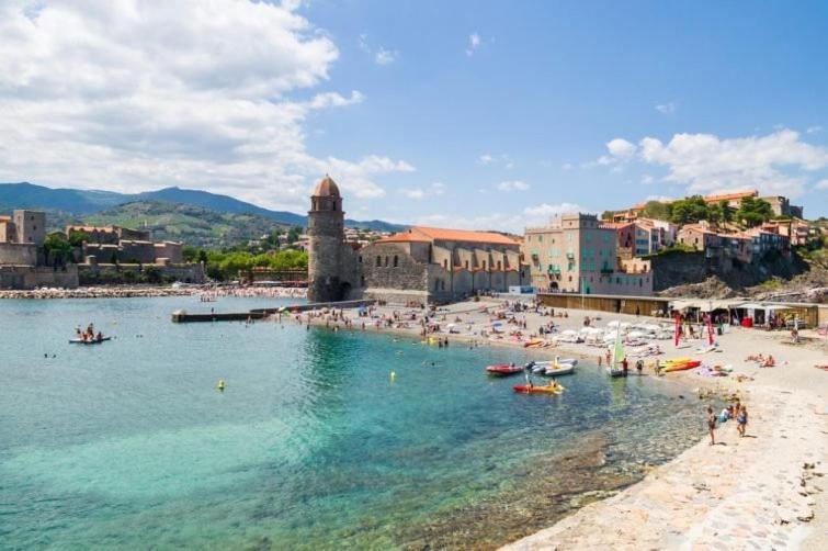 Vue Imprenable - Piscine - Parking Prive - Terrasse - Collioure Daire Dış mekan fotoğraf